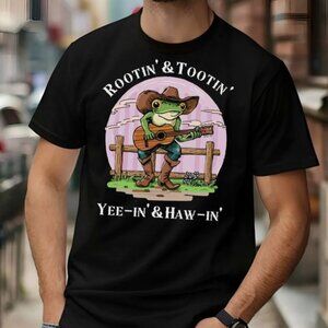 Cute Cowboy Frog Shirt, Rootin and Tootin Frog T-shirt, Frog Lover Tee